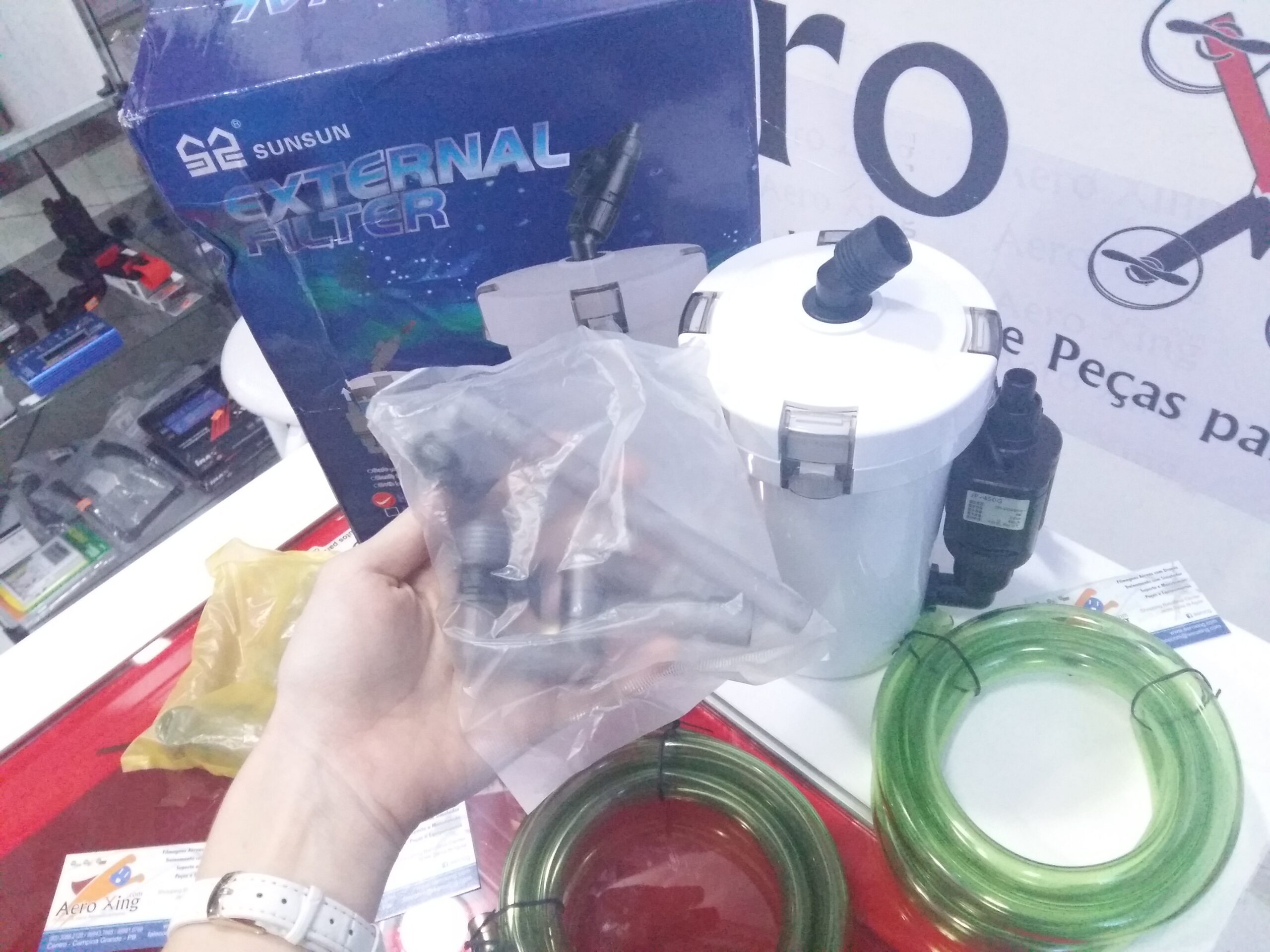Filtro Externo Com Bomba 220v e Refil Canister 6W para 400 Litros Super Silencioso (Kit completo) - Imagem 2